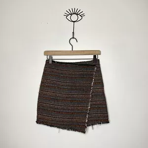 Zara Girls Size 13 / 14 Soft Collection Woven Knit Cross Over Skirt - Picture 1 of 3