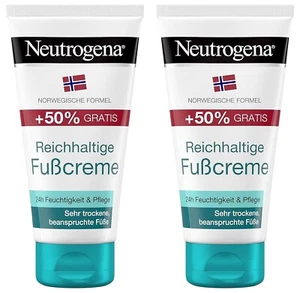 ✅Neutrogena Reichhaltige Fußcreme 24h Feuchtigkeitsspendende Fuß Creme 2x 150ml✅ - Bild 1 von 1