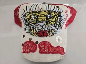 Vintage 2K Ed Hardy x Christian Audigier Tiger Trucker Snapback Mütze - Bild 1 von 12