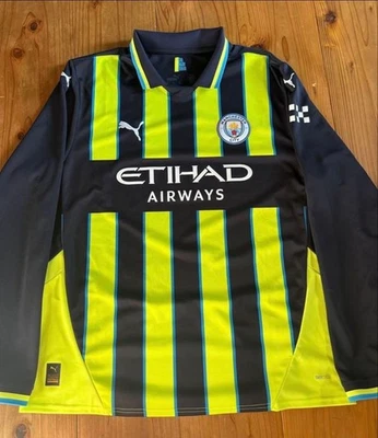 Camiseta de manga larga PUMA Manchester City 2024-25 visitante XL... - Imagen 1 de 4