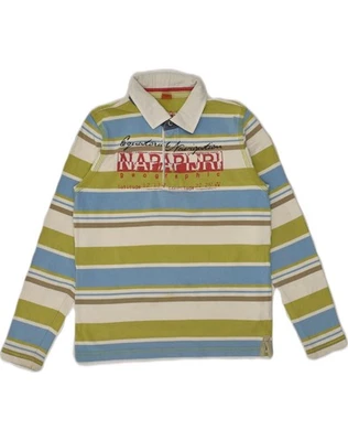 NAPAPIJRI Boys Graphic Long Sleeve Polo Shirt 10-11 Years Multicoloured LW08 - Image 1 of 4