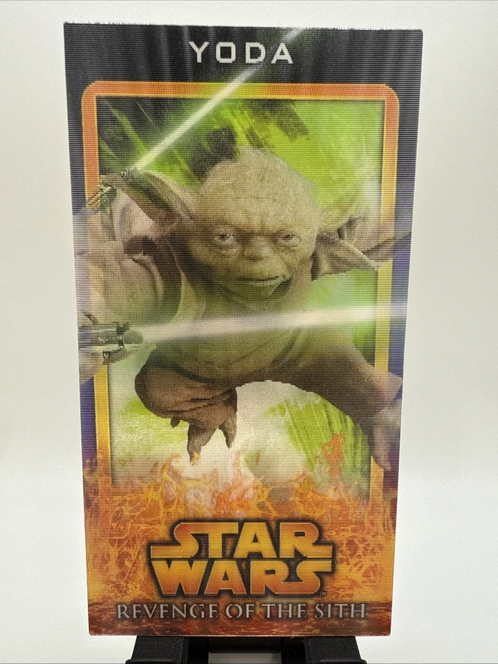 STAR WARS 2005 TOPPS VENGANZA DE LOS SITH WIDEVISION FLIX-PIX INSERTO 5 DE 10 YODA Foto 1 de 4