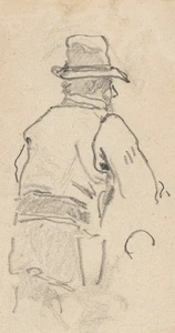 C. HOGUET (1821-1870), Skizze eines Bauern, Bleistift Romantik Trachten - Picture 1 of 5