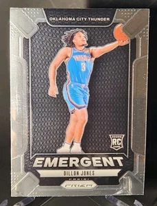 2024-25 Panini Prizm - Emergent Dillon Jones #11 (RC) Oklahoma City Thunder  - Picture 1 of 2