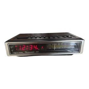 VTG Radio Alarm Clock  Realistic Chronomatic 243 AM/FM Dual Model 12-1550 Works - Picture 1 of 10