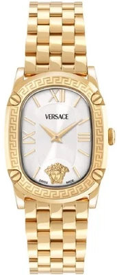 Versace VE1B01525 Greca Couture white gold silver Stainl.Steel Women's Watch NEW - Image 1 of 4