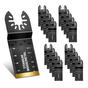 20PCS Oscillating Tool Blades, Professional Universal Titanium Oscillating Sa... - Picture 1 of 7