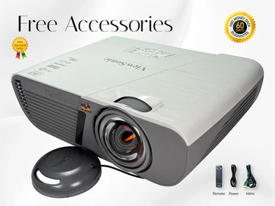 ViewSonic PJD5553LWS DLP Projector Short-Throw 3200 Lumens WXGA Full HD 3D w/Kit - Image 1 of 4