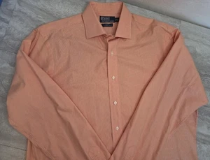 Polo Ralph Lauren Regent klassische Passform Herrenhemd 16 1/2-36/37 orange Large - Bild 1 von 4