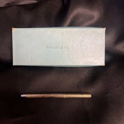 "Bolígrafo Tiffany & Co de plata esterlina para damas con caja de 4"" de colección tapada" Foto 1 de 4