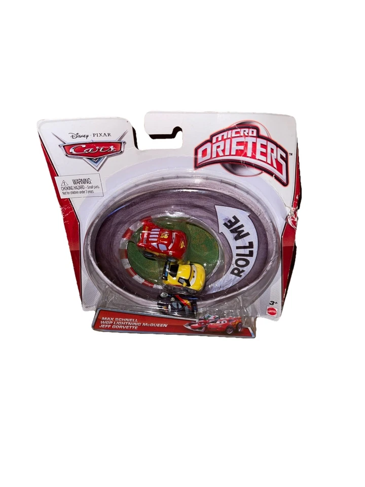Disney Pixar Cars Micro Drifters 2012 MAX, WGP Lightning McQueen, Jeff Foto 1 de 3