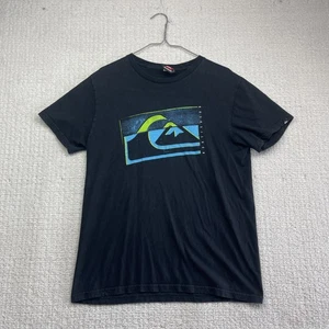 Vintage Quicksilver Sz M T-Shirt Y2K Blue / Green Skater Surfer Graphic Tee - Bild 1 von 15