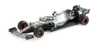 1:43 Minichamps Mercedes Amg W10 Bottas 2Nd Place British F1 Gp 2019 417191077 M - Immagine 1 di 2