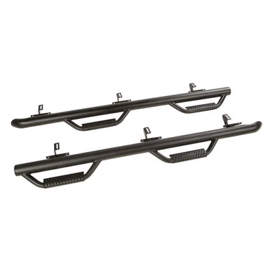 Rugged Ridge Spartan Nerf Bar Textured Black 07-18 Jeep Wrangler JKU 4 Door - Imagem 1 de 3