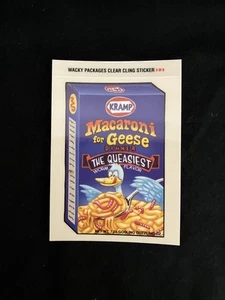 2004 Wacky Packages Serie 1 Clear Cling Sticker #3 Makkaroni für Gänse ANS1 - Bild 1 von 2