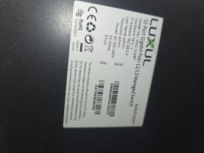Luxul 52-Port Gigabit L2/L3 Managed Switch, PoE+ Support - Image 1 of 3