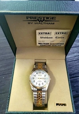 Reloj Hombre Waltham Prestige Años 80 Prístino Vintage En Caja Foto 1 de 4