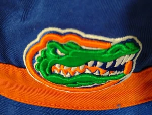 Cappello a secchiello Florida Gators blu arancione top del mondo 100% cotone ricamato - Foto 1 di 7
