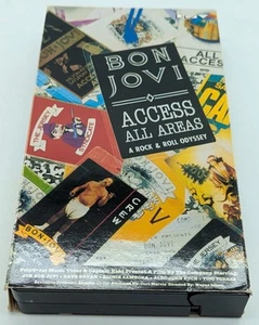 Bon Jovi Access All Areas A Rock and Roll Odyssey VHS 1990 TESTED & WORKING - Bild 1 von 4