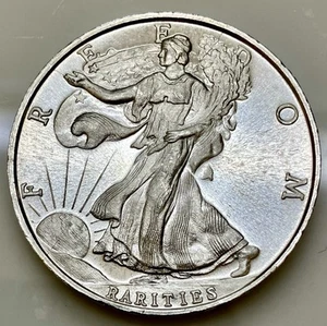 VINTAGE FREEDOM RARITIES UNITED STATES OF AMERICA 1 OZ 999 FINE SILVER ROUND - Picture 1 of 2