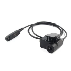 Tactical U94 PTT Cable Plug Headset Adapter for Baofeng UV-9R /Plus UV-XR Radio - Zdjęcie 1 z 7