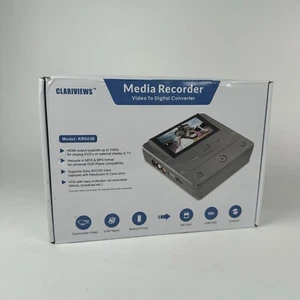 CLARIVIEWS Media Recorder - VHS to DVD, SD Card - Video To Digital Converter  - Picture 1 of 4