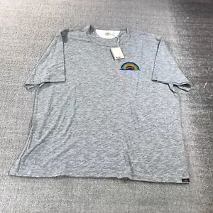 Faherty Shirt Mens 2XL XXL Pride Logo Tee Gray Short Sleeve Casual Adult - Picture 1 of 11