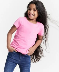 Epic Threads Girls Core Crewneck T-Shirt, Created for Macy's - Pop Pink - Picture 1 of 1