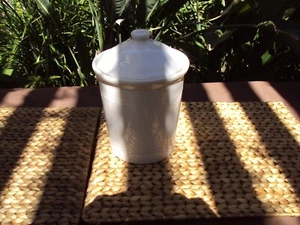 Fiesta Fiestaware Canister White Crock 9" tall x 6.5" wide New w/out tags - Picture 1 of 8