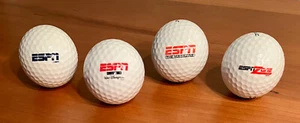 Four (4) ESPN Zone The Magazine Club Disney World Collectible Logo Golf Ball Lot - Picture 1 of 5