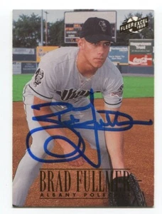 1996 Fleer Excel Brad Fullmer Signed Baseball Card Autographed AUTO #186 - Picture 1 of 2