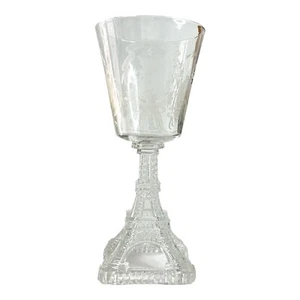 Universelle Exposition Paris 1889 Eiffel Tower Souvenir Crystal Glass Paris 1889 - Picture 1 of 21