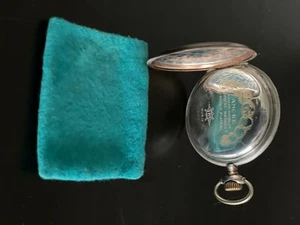 Ancre Spiral Breguet 15 Rubis 800er Silber Taschenuhr - Bild 1 von 6