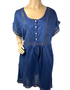 Tumbona corta o nocturna J.Crew Factory talla M celosía encaje bolsillos laterales transparente - Imagen 1 de 11