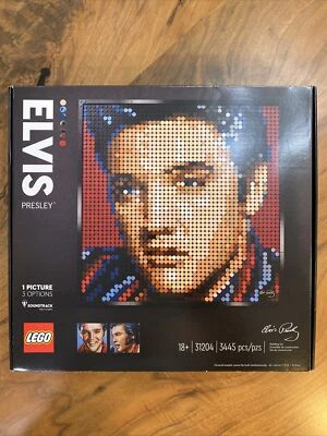 LEGO Art Elvis Presley "The King" 31204 Collector Exclusive Set Minor shelf wear - Image 1 of 4