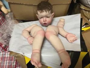 28" Unassembled Reborn Baby Doll Artist Painted Kits Toddler Boy Cuddly Body Toy - Picture 1 of 6