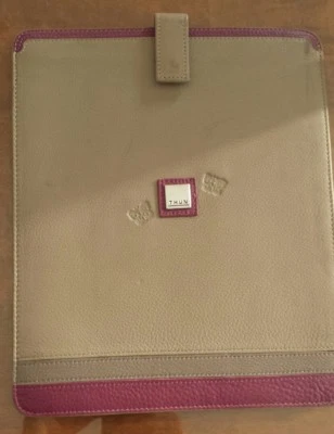 ipad custodia thun in pelle marrone viola  21.5 cm x25 - Immagine 1 di 3