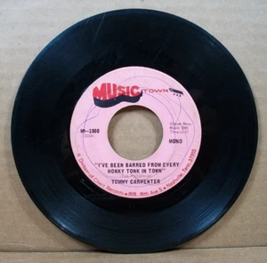 Tommy Carpenter - I've Been Barred From Every Honky Tonk In Town/Daddy (45 RPM, - Imagen 1 de 5
