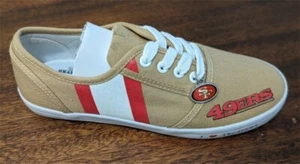 SF 49ers Licensed Women's Sneakers Shoes Size 7M New In Box Bradford Exchange - Picture 1 of 8