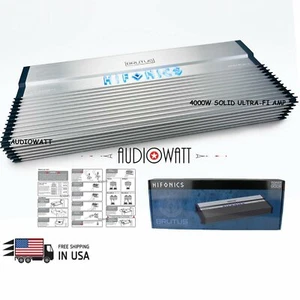 HIFONICS BXX4000.1D BRUTUS 4000W 1-OHM STABLE ULTRA-FI MOSFET 1-CH AMP CLASS D - Picture 1 of 6