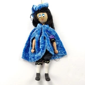 Vintage Wooden European w/ Traditional Costume Creepy Marionette Toy - Picture 1 of 11
