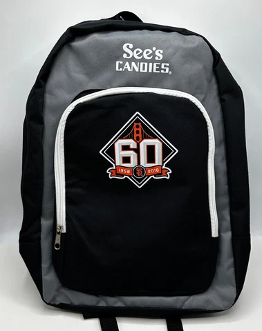 San Francisco Giants 2018 SGA 60th Anniversary  Backpack Sees Candies Giveaway Cover