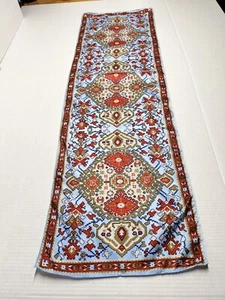 Vintage Nylon Turkish Design Womens Scarf 43”x13” - Picture 1 of 3