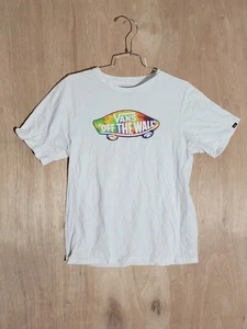 vans off the wall shirt youth XL crew neck short sleeve logo white - Picture 1 of 9
