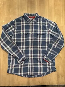 Eddie Bauer Travex Shirt Mens Large Classic Plaid Button Up Long Sleeve Outdoor - Picture 1 of 8