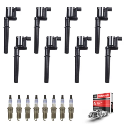 8x Bobina de encendido + 8x Bujía Motorcraft Platinum para Lincoln Blackwood UF191 Foto 1 de 4