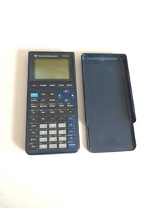 Texas Instruments TI-81 graphischer Taschenrechner blau getestet funktioniert & Abdeckung ohne Rückseite - Bild 1 von 9