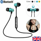 Gym Run Sports Headphones Microphone Bluetooth Earphones Talk Water Resistant UK