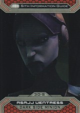 2015 Star Wars Chrome Perspectives Jedi vs. Sith Card #30-S Asajj Ventress