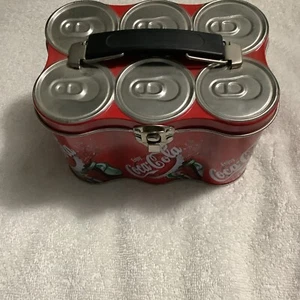 Coca-Cola Vintage Coke 6-pack Can Lunch Box Collector Tin - Picture 1 of 6